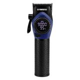 TR-5100 Profesyonel Saç Tıraş Makinesi | 9000 RPM Dijital Ekran | Şarjlı Berber Tipi Clipper Mor