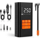 Tr 6000MAH Gulony Taşınabilir Hava Pompası 150 Psı Dijital Kompresör, 12V Çakmaklık Aparatlı - Genel