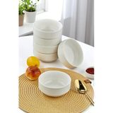 Tr 6'li 12 cm Porselen Kase Seti - Çorba, Meze, Sufle, Salata, Tatlı, Kahvaltılık Sunum Kasesi