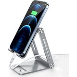 Tr Alüminyum Katlanabilir Metal Masaüstü Telefon Tutucu Standı Gümüş - Genel