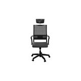 Tr Atom Ofis Ergolife Sit Air Yönetici Çalışma Koltuğu, Siyah, Mesh Sırtlık, Ayarlanabilir Başlık ve Kol Dayanaklı, Ergonomik Ofis Sandalyesi - 701 - Siyah