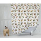 Tr Banyo Perdesi 1X180X200 Tek Kanat Duş Perdesi Halka Hediyeli 8952 - Genel