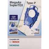 Tr Bosch Ergomaxx, Siemens Dynapower ile Uyumlu Type P Süpürge Torbası 4lü Paket - Ahşap