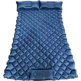 Tr Çift Kişilik Şişme Yatak Kamp Plaj Çadir Yataği Uyku Pedi Kendinden Pompali Camp Single Bed Mavi 83008 - 3,5 cm - Ahşap
