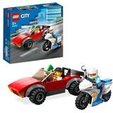 Tr ® City Polis Motosikleti Araba Takibi 60392 - Yaratıcı Oyunları Seven 5 Yaş Ve Üzeri Çocuklar İçin Oyuncak Yapım Seti (59 Parça)