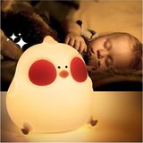 Tr Çocuk Bebek Odası Gece Lambası, LED Rgb Işıklı, Dokunmatik Silikon, Sarı, 9 x 13 cm - Genel