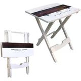Tr Çok Amaçlı Pratik Katlanır Plastik Masa 44X38 Cm Katlanır Sehpa Portatif Piknik Masası Ders Masası