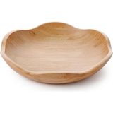 Tr Dekoratif Bambu Kase 20 cm ve 25 cm Ölçü Seçenekli, Dalgalı Kenarlı Sunum Kasesi, Çerezlik - Çok Renkli - Genel