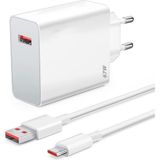Tr Destekli 5'i 1 Arada Seyahat Kablo Seti USB Type-C Micro USB Şarj Kablosu ve Dönüştürücü Adaptörlü Mini Kablo Kutusu Kompakt Seyahat Kiti - 20W GaN White