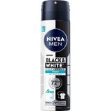 Tr Erkek Sprey Deodorant Deodorant Black&white Invisible Fresh 150 Ml,72 Saat Anti-Perspirant Ter ve - 100 ml