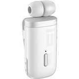 Tr Exenar Makaralı Kulaklık Titreşimli Yaka Mandallı Makaralı Bluetooth Kulaklık 20 Saat (Beyaz)