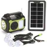 Tr Güneş Enerji Panelli Solar Aydınlatma Sistemi Powerbank Kamp Doğa Balık Karavan Fener Fm Blu - 1 Adet - Çok Renkli