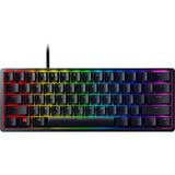 Tr Huntsman Mini (Mor Anahtar) - Opto-Mekanik Anahtarlı Kompakt% 60 Oyun Klavyesi (Pbt Tuş Başlıkları, Çıkarılabilir Usb-C Kablosu) Qwerty Abd Düzeni | Siyah