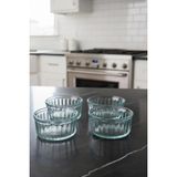 Tr Isıya Dayanıklı Cam Fırın Kasesi 4 Adet 10 Cm-Sufle Kabı - Çok Renkli - Genel