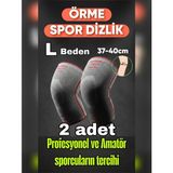 Tr L Beden 2 Li Set 3D Örme Sporcu Dizlik – Ağrı Azaltıcı, Diz Koruyucu Nefes Alabilir, Kompresyon Destekli, Kaymaz, Voleybol,fitnes,basketbol,doğa Sporları