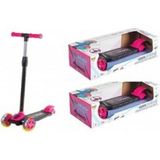 Tr LED Işıklı 3 Tekerlekli Yükseklik Ayarlı Twist Çocuk Scooter (+3 Yaş) PRA-1165422-443295 E - Çok Renkli