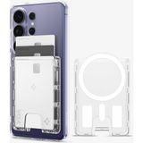 Tr Magsafe & Magnet Destekli Cüzdan Ultra Hybrid Mag Fit (3 Kartlık) Şeffaf - AFA09206 (Spigen Tr Garantili)