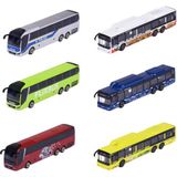 Tr Man City Bus (1 Model Araba) - Metal Oyuncak Otobüs, Serbest Sürüşlü, Koleksiyoncular ve 3 Yaşından Büyük Çocuklar Için 6 Model Araçtan Rastgele Seçim, Her Biri Yakl. 13 cm - Ahşap - Bej
