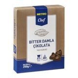 Tr Metro Chef Damla Çikolata (250 Gr, Bitter) - 0,35 lt