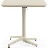 Tr Moon Katlanır Masa 80X80 cm - Bahçe, Balkon, Kafe, Restoran Için, Iç ve Dış Mekan Bej - Geometrik - 10