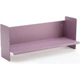 Tr Mor Metal Duvar Rafı - Masa Üstü Kitaplık Ve Çok Amaçlı Ofis Düzenleyici 21X70 Cm