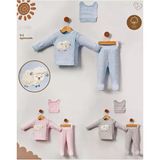 Tr Myzi Store Yenidoğan Hastane Çıkışı 3 Lü Set Organik%100 Pamuk Bebek Kıyafeti Kuzular Pembe 0-3 Ay