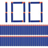 Tr ® Nerf Elite Toy Için 100 Dart Paketi, Aksesuar, Yumuşak Sünger, Eva Küre, Yuvarlak Başlı, - 0 - 1 Yaş