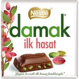 Tr Nestlé Damak Ilk Hasat Sütlü Antep Fıstıklı Kare Çikolata, 60 G, 1 Adet - 0,10 kg