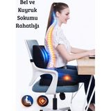 Tr Oturma Minderi Bel Yastığı Bel Destek Yastığı Ortopedik Yastık Sırt ve Oturma Yastığı - Çok Renkli - Genel