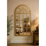 Tr Pencere Model Dekoratif Duvar Aynası 123 X 70 Cm (Gold)