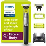 Tr Philips Norelco Oneblade 360 Face + Body Hybrid Elektrikli Tıraş Makinesi QP2834/70