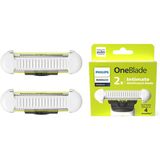 Tr Philips Norelco Oneblade Skin Protect Yedek Bıçak, Oneblade Elektrikli Tıraş Makinesi Ve Düzeltici İçin, Dayanıklı Paslanmaz Çelik, Ekstra Cilt Korumalı Trim Ve Tıraş, 2 Adet, Qp229/80