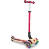 Tr Primo Katlanabilir Ahşap Işıklar – Pedallı Scooter, 120/80 Mm, Abec 5, 3 Tekerlekli, LED � - Çok Renkli