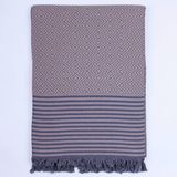 Tr Püskül Çift Kişilik Yatak Örtüsü ve Pike |%100 Pamuklu Ince Hafif Yazlık Battaniye | Boho Dekoratif Koltuk Örtüsü | Çok Amaçlı Çeyizlik Günlük Kullanım (Bej, 200X250 cm Çift Kişilik Pike) - 001-Renkli - 10 x 10 cm