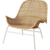 Tr Rattan Berjer Koltuk, 60X60 Cm, Beyaz Metal Çerçeveli - Genel