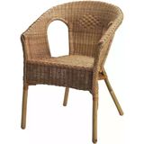 Tr Rattan Berjer Koltuk, 60X60 Cm, Doğal Rattan-Bambu 2002813094660