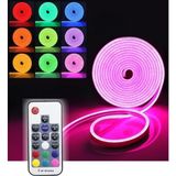 Tr Renk Değiştiren 5 Metre Rgb Esnek Neon Şerit LED Işık Seti (20 Renk Rf Kumandalı) - Genel