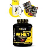 Tr Ronic Nutrition Isolate Whey Protein Tozu Ultimate 2270 G Kas Yapılanmasına Yardımcı Protein Tozu (Çilek Aromalı) Shaker ve 2 Adet Tek Kullanımlık Whey Hediye