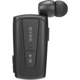 Tr SL-BT105 Siyah Mobil Telefon Uyumlu Makaralı Titreşimli Bluetooth Kulaklık - 00-Siyah - Beyaz