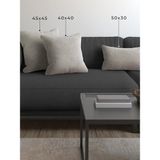 Tr Soft Series Badem Ezmesi Rengi Kırlent Kılıfı, 50X30 cm - Genel