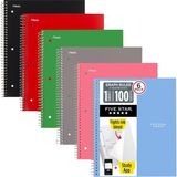 Tr Spiral Defter + Çalışma Uygulaması, 6'li Paket, 1 Konu, Grafik Çizgili Kağıt, 8-1/2 x 11, - Genel - Çok Renkli