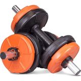 Tr Spor 16 kg Dambıl Seti Turuncu-Siyah 6 In 1 Fitness Set