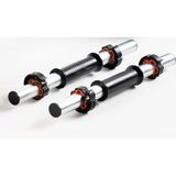 Tr Spor 2 Adet 40 cm Krom Dambıl Barı+ 4 Adet Özel Sıkıştırma Aparatı - 0,5 kg - Çok Renkli