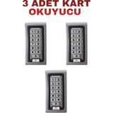 Tr SR-200 Em Metal Kasa Kartlı ve Şifreli Geçiş Sistemi Rfıd Proximity Kart Okuyucu 125 Khz 3 A - 1 Adet