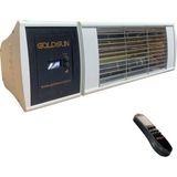 Tr Supra Plus GSS20P 2000W Uzaktan Kumandalı Su Korumalı Dış Mekan Elektrikli Beyaz Renk Infrared Isıtıcı