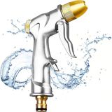 Tr Tam Pirinç Başlıklı, %100 Ağır Hizmet Tipi Metal Su Tabancası, Bahçe Hortumu Püskürtme Tabancası, Sulama Tesisleri, Duş Evcil Hayvanı, Araba Yıkama İçin Yüksek Basınçlı Püskürtme Nozulu