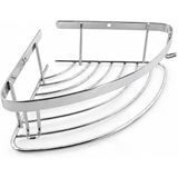 Tr Tek Katlı Krom Şampuanlık 18X18 Cm Vida Dahil Banyo Lavabo Köşe Rafı Metal Tekli