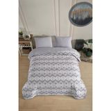 Tr Tek Kişilik Desenli Kapitone Çift Taraflı Renkli Pike Yatak Örtüsü Takımı 160X230 cm (Ça - Genel