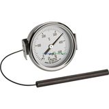 Tr Teknikmarketiniz Ø60MM 0/500 C° 1,5 Metre Kablolu Fırın Termometresi, Panotip 500 Derece Kabl - Çok Renkli - Genel