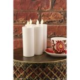 TR Turan Collection 5'li Pilli Led Silindir Mum 15 cm, Baton Mum Beyaz Renk